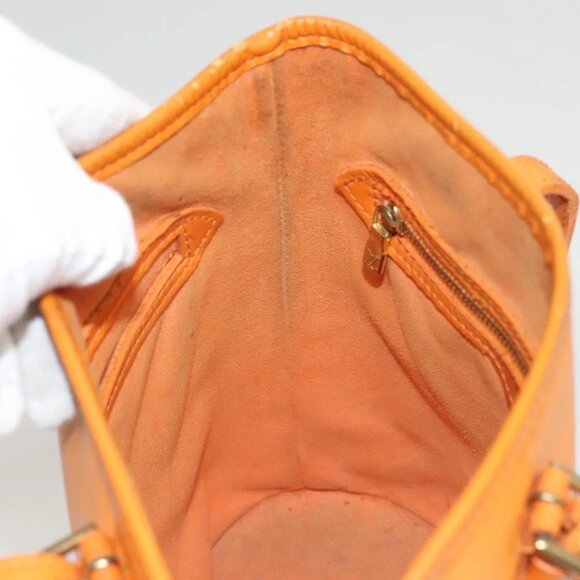 LOUIS VUITTON Epi Bucket PM Shoulder Bag Orange Mandarin M5899H LV Auth MX470 - Picture 10 of 16